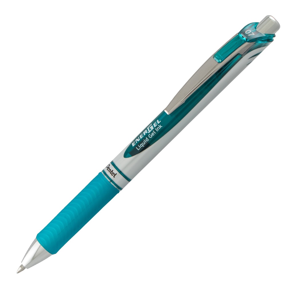 Pentel EnerGel Liquid Gel Pen 0.7mm Turquoise Blue