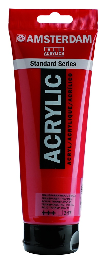 Amsterdam Standard Acrylic 250ML TRANSP.RED MED 317 **ND** SO