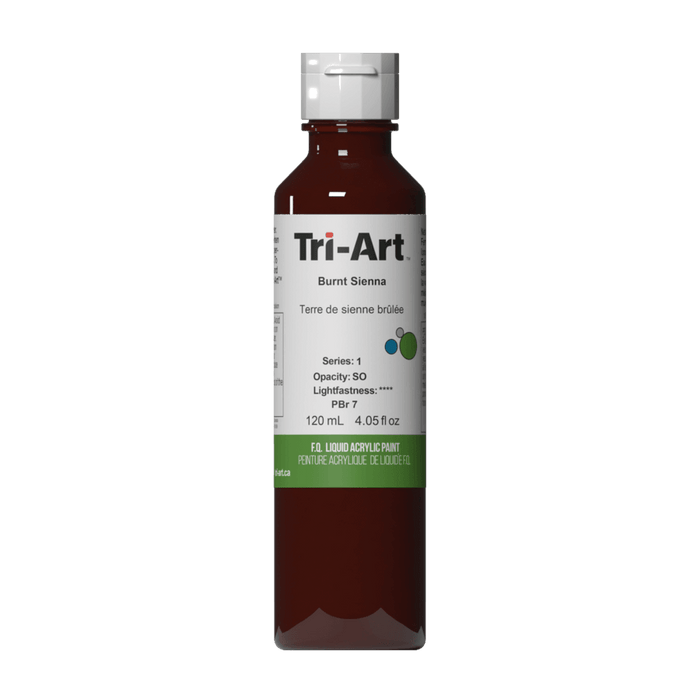 Tri-Art Liquid Acrylics 120ml (4.05 fl oz.) Series 1 Burnt Sienna *sale*