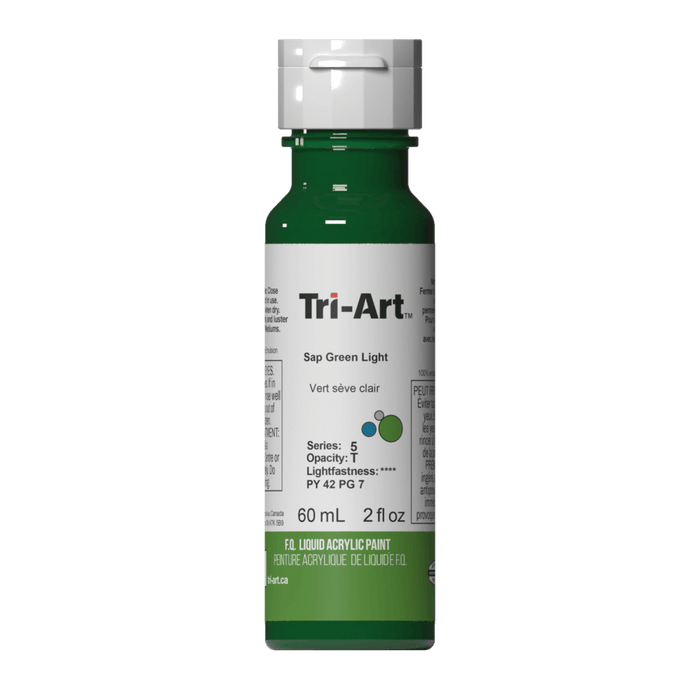 Tri-Art Liquid Acrylics 120ml (4.05 fl oz.) Series 5 Sap Green Light *sale*