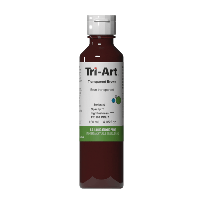 Tri-Art Liquid Acrylics 120ml (4.05 fl oz.) Series 6 Transparent Brown *sale*