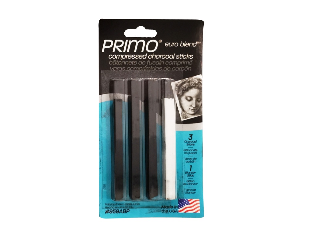 General Primo Compressed Charcoal Sticks Set 3
