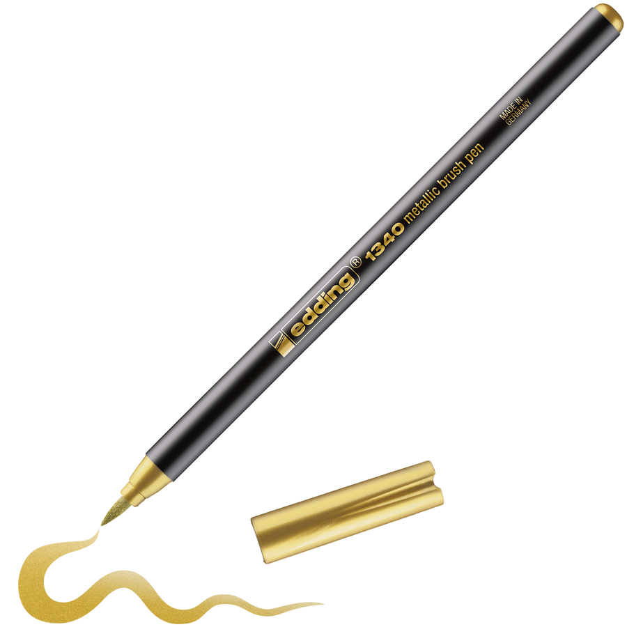 Edding 1340 Metallic Brush Pen Gold