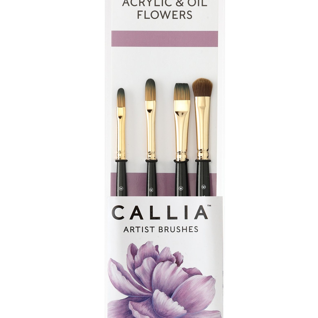 Willow Wolfe Callia Brush Set Acrylic & Oil Flowers