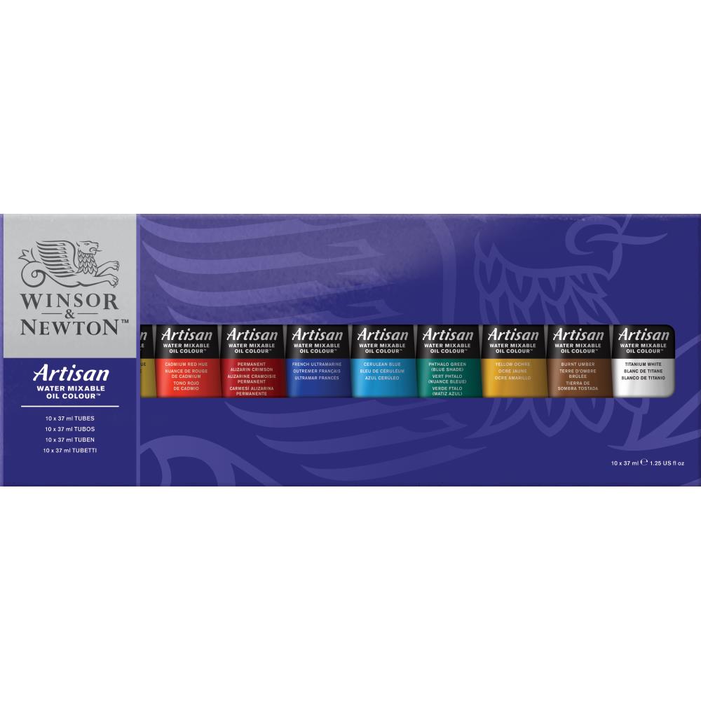 Winsor & Newton Artisan Water Mixable Oil Set 10x37mL Tubes