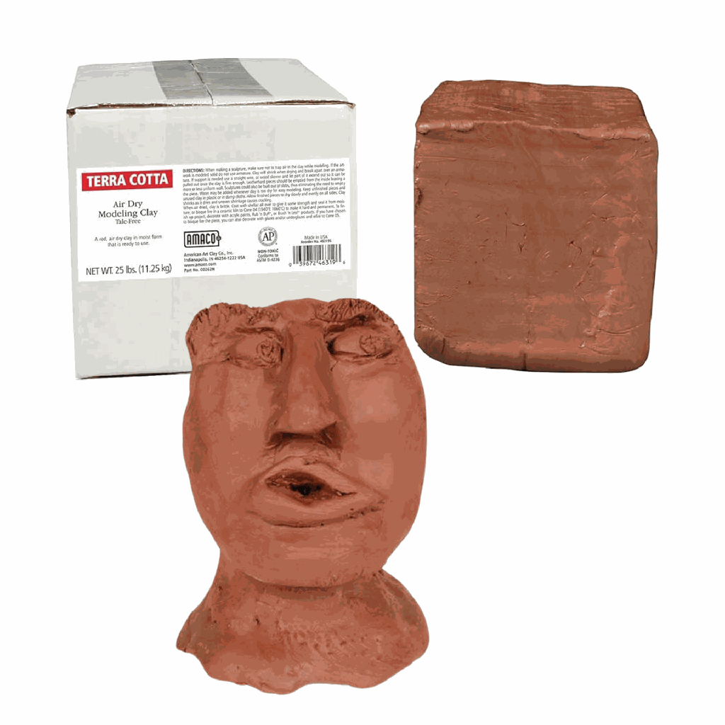Amaco Air Dry Clay Terra Cotta 25lb **ND**