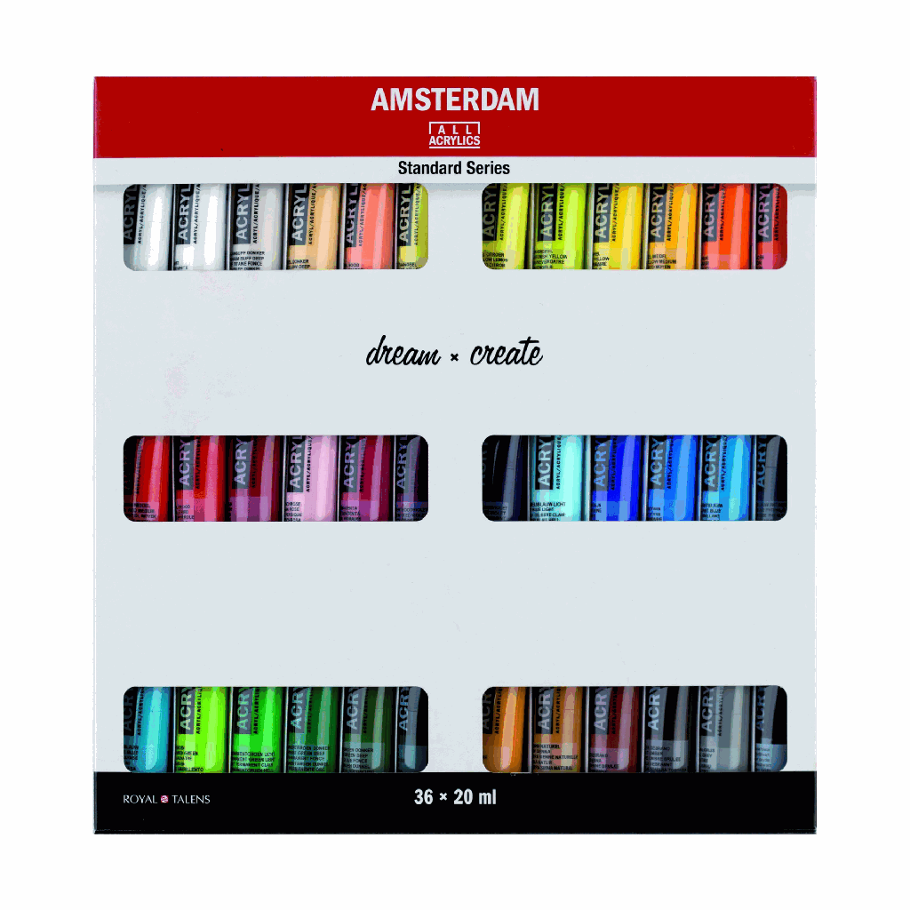 Amsterdam Acrylic dream + create Set of 36 x 20ml Tubes **ND**