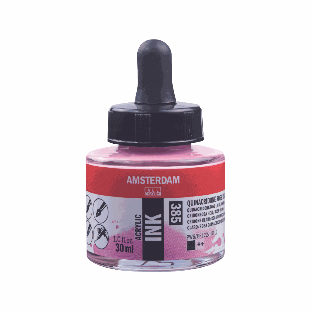 Amsterdam Acrylic Ink 30ML QUINAROSE LT **ND**