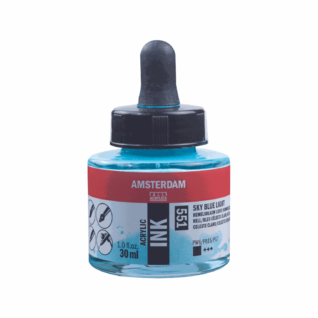 Amsterdam Acrylic Ink 30ML SKY BLUE LT **ND**