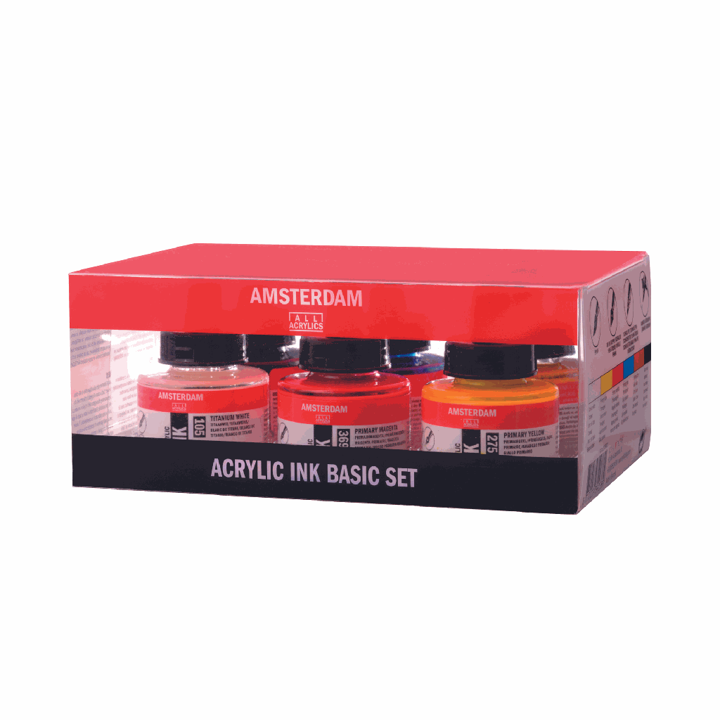 Amsterdam Acrylic Ink Set COMBI 6X30ML **ND**