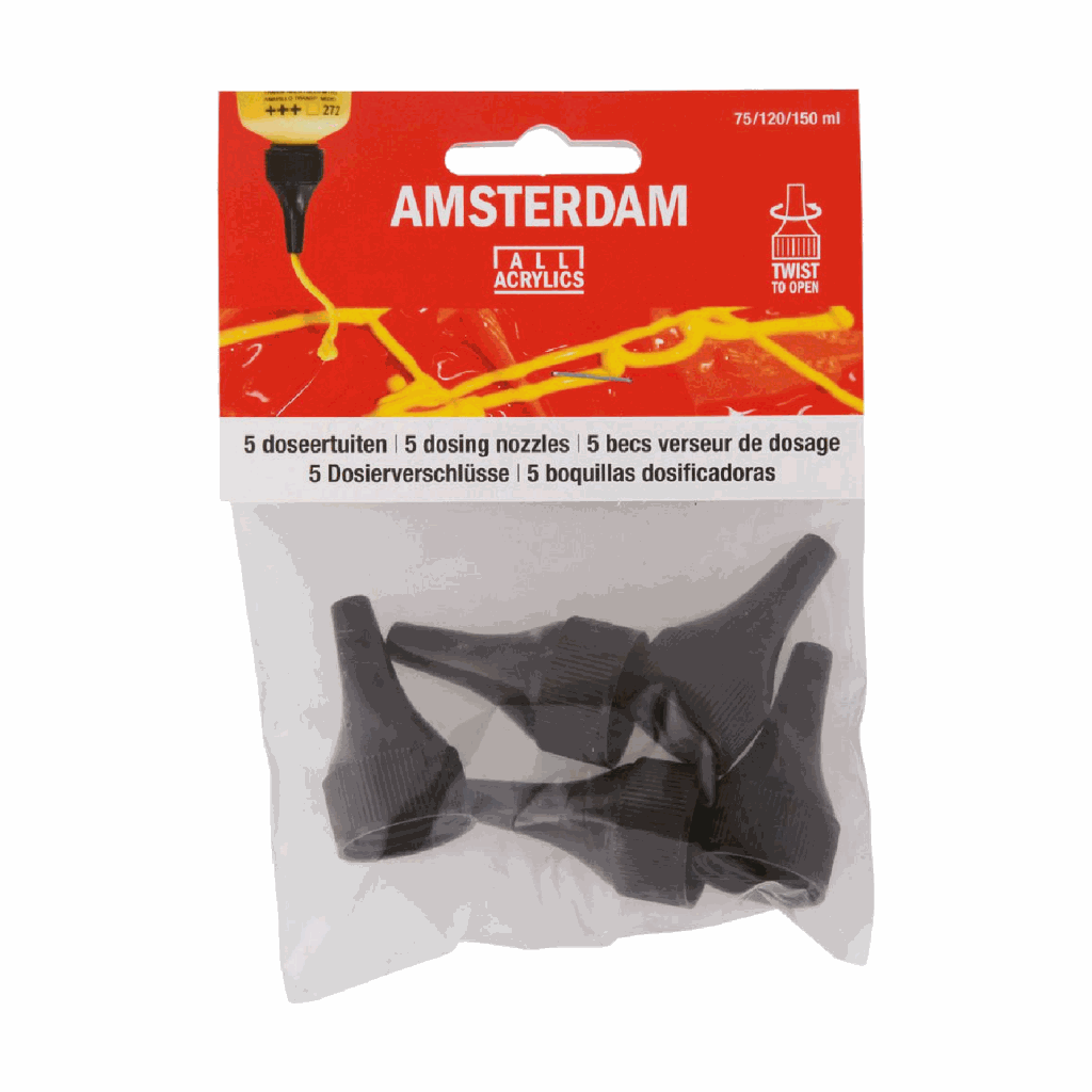 Amsterdam Acrylic Set PACK OF 5 NOZZLES **ND**