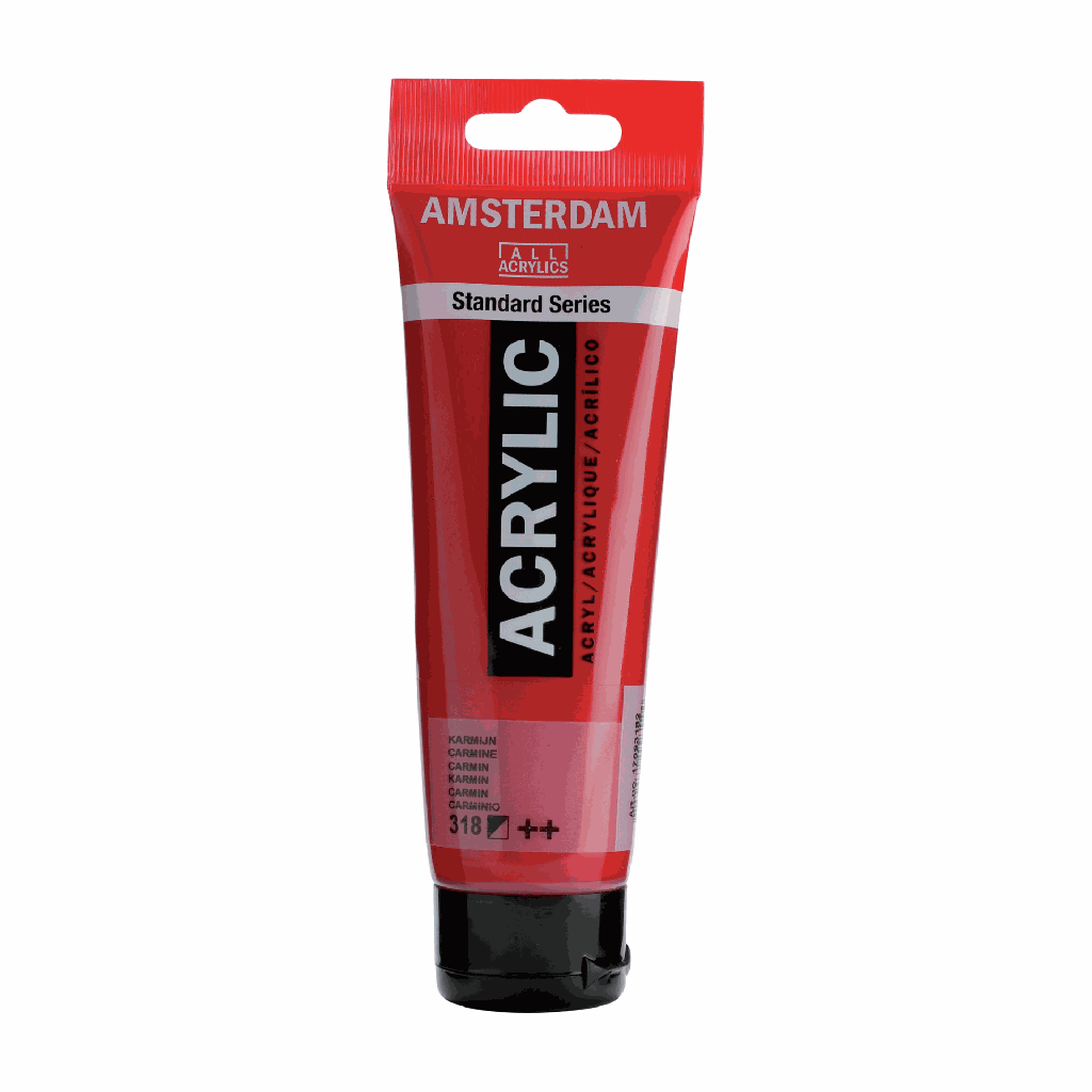 Amsterdam Standard Acrylic 120ML CARMINE 318 **ND**
