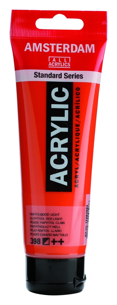 Amsterdam Standard Acrylic 120ML NAPHTH RED LT 398 **ND**