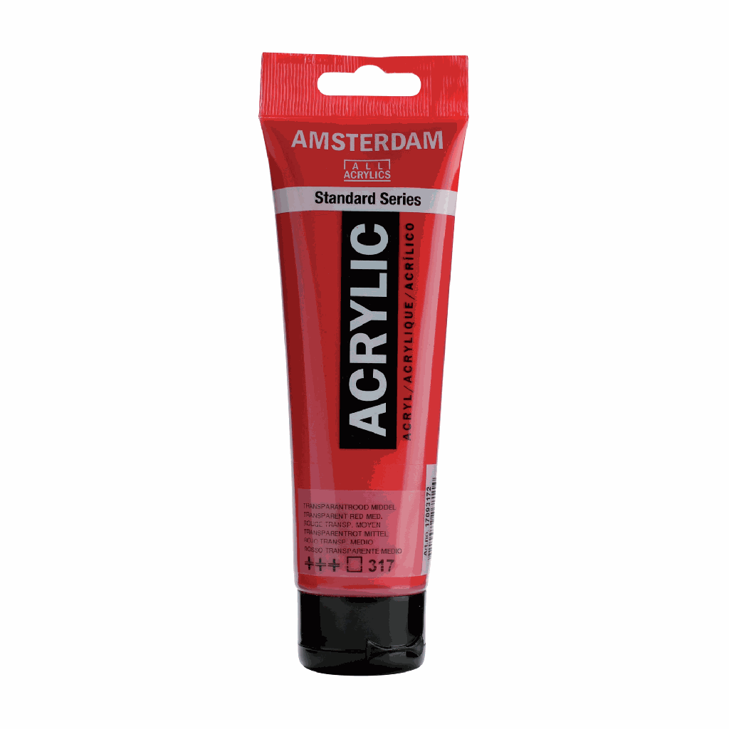 Amsterdam Standard Acrylic 120ML TRANSP RED MD 317 **ND**