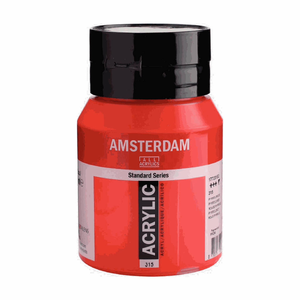 Amsterdam Standard Acrylic 500ML PYRROLE RED **ND**