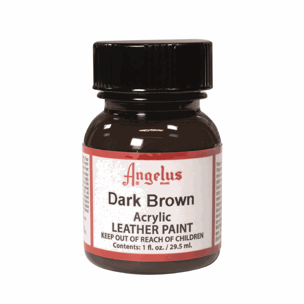 Angelus Acrylic Leather Paint Dark Brown 1oz