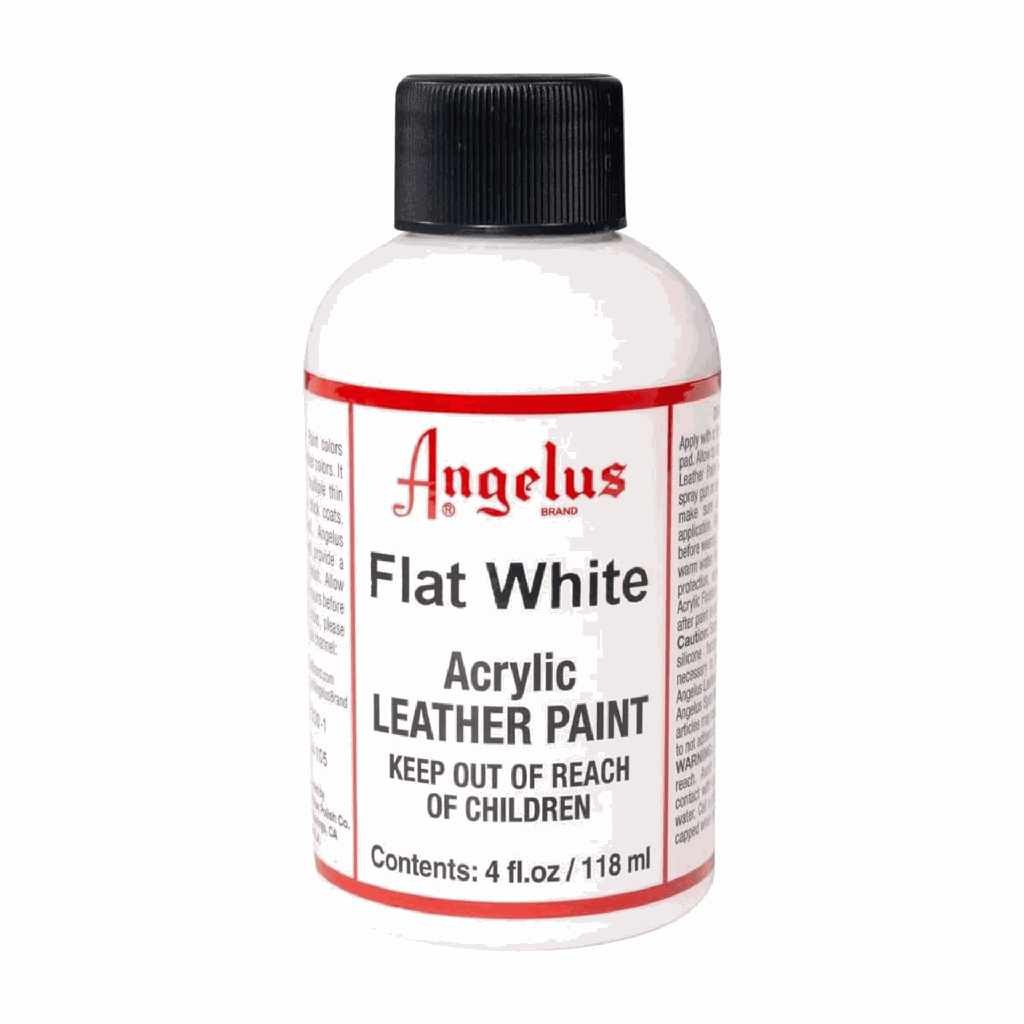Angelus Acrylic Leather Paint Flat White 4oz