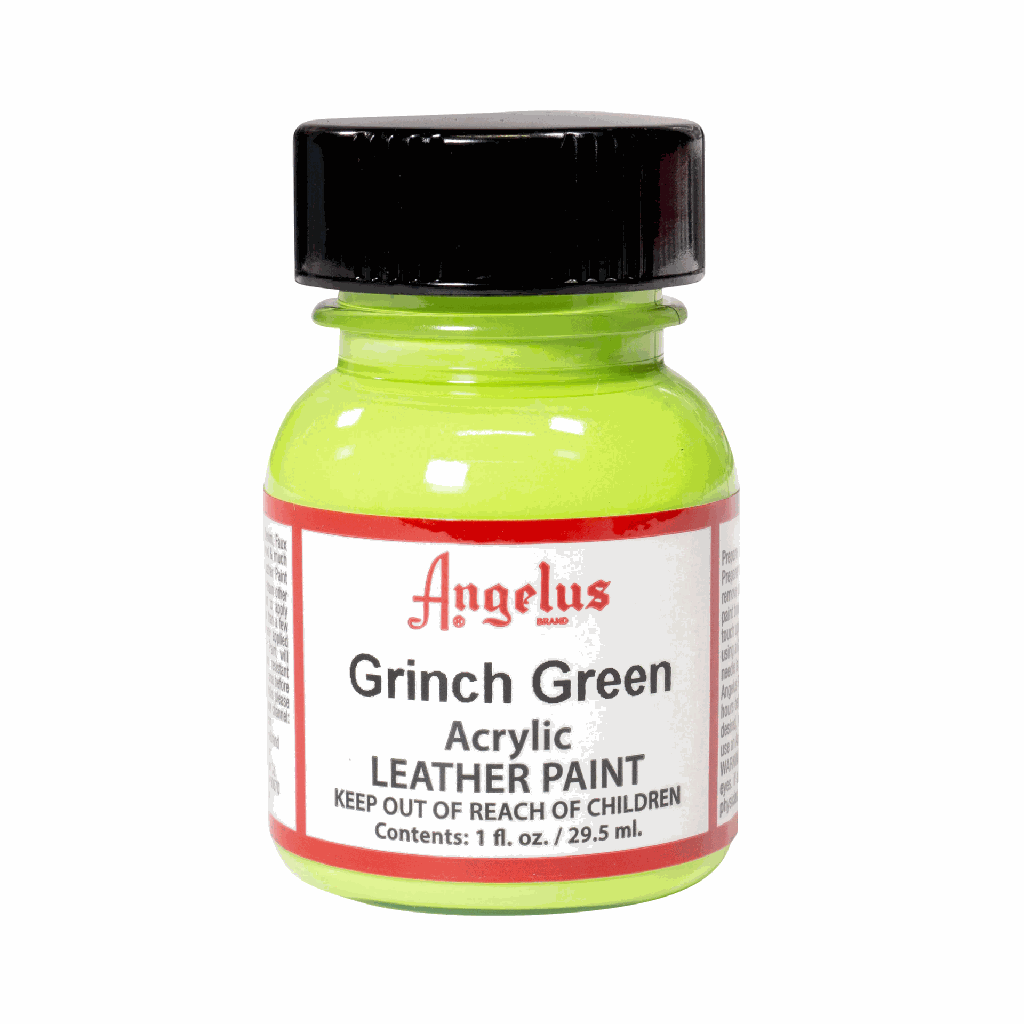 Angelus Acrylic Leather Paint Grinch Green 1oz
