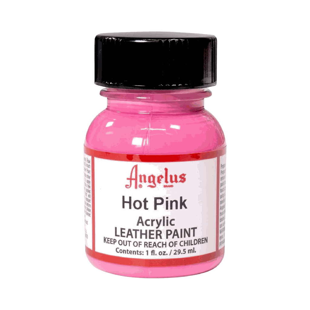 Angelus Acrylic Leather Paint Hot Pink 1oz