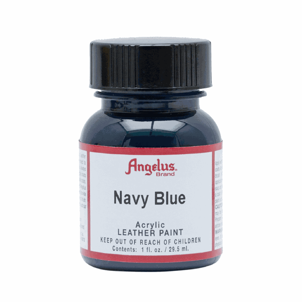 Angelus Acrylic Leather Paint Navy Blue 1oz