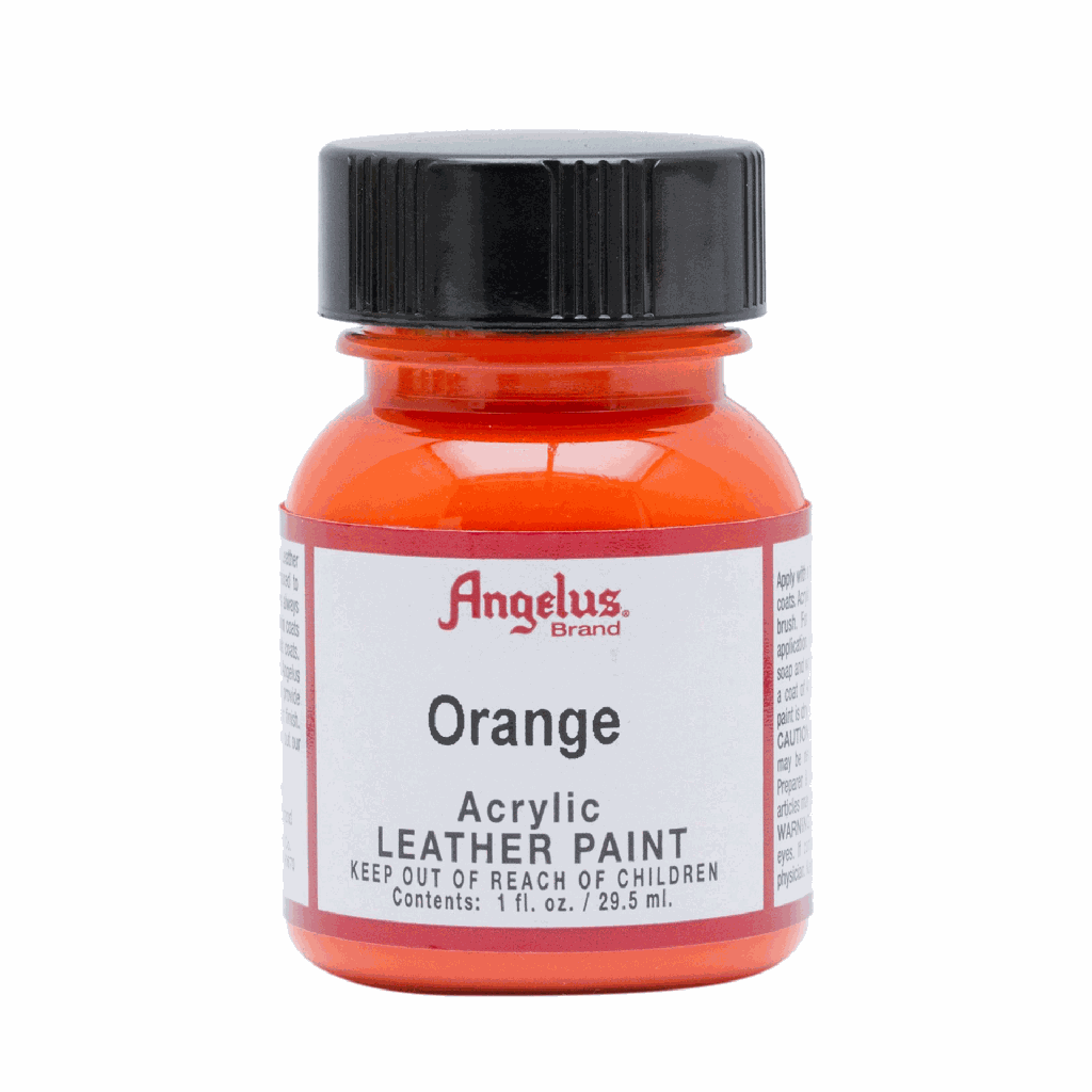Angelus Acrylic Leather Paint Orange 1oz
