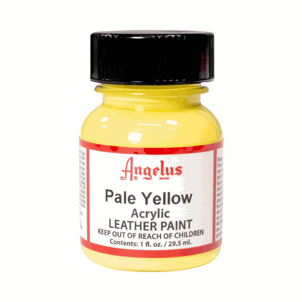 Angelus Acrylic Leather Paint Pale Yellow 1oz