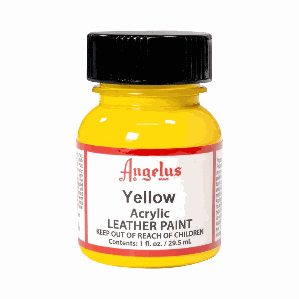 Angelus Acrylic Leather Paint Yellow 1oz