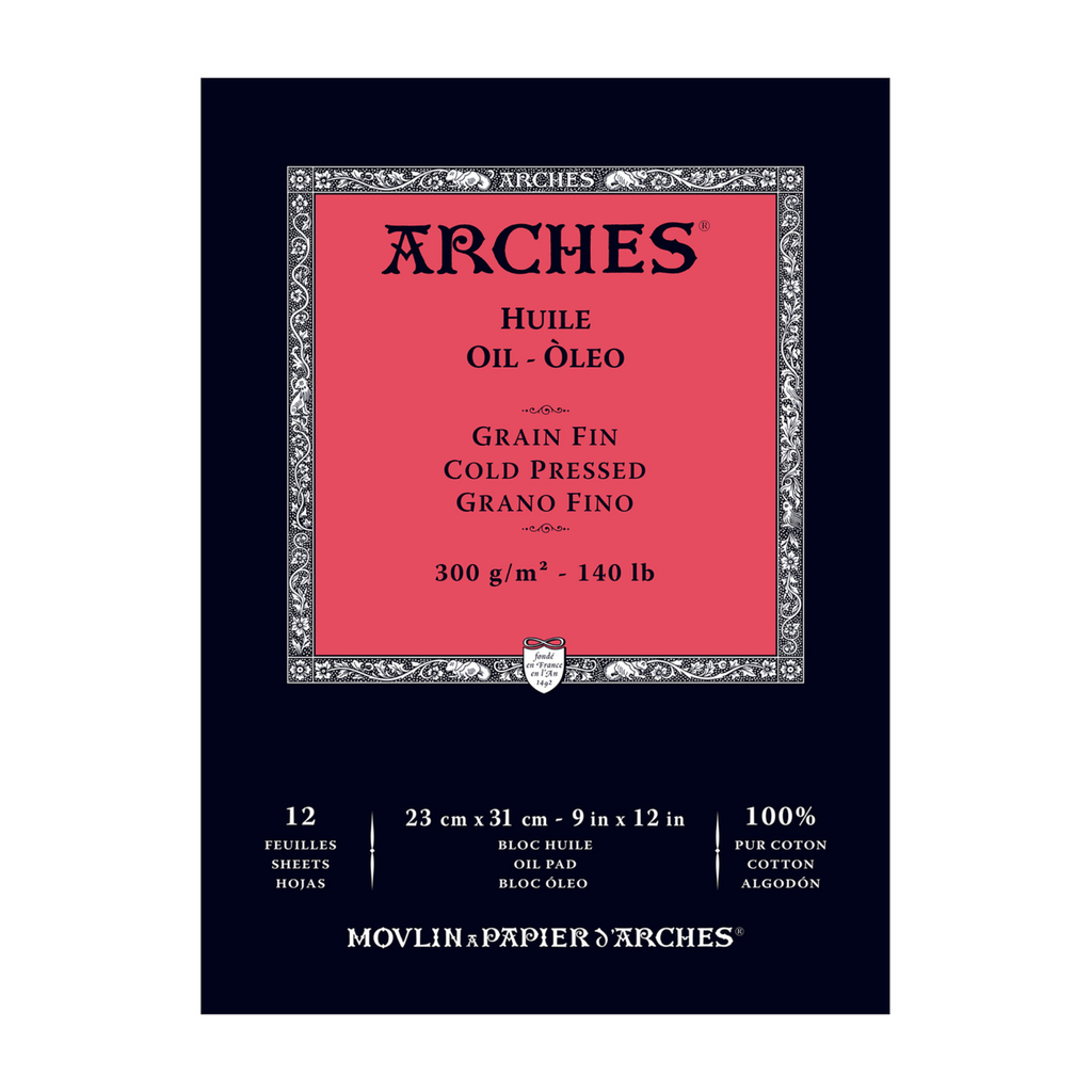 Arches Oil Pad 9" x 12" Cold Press 140lb