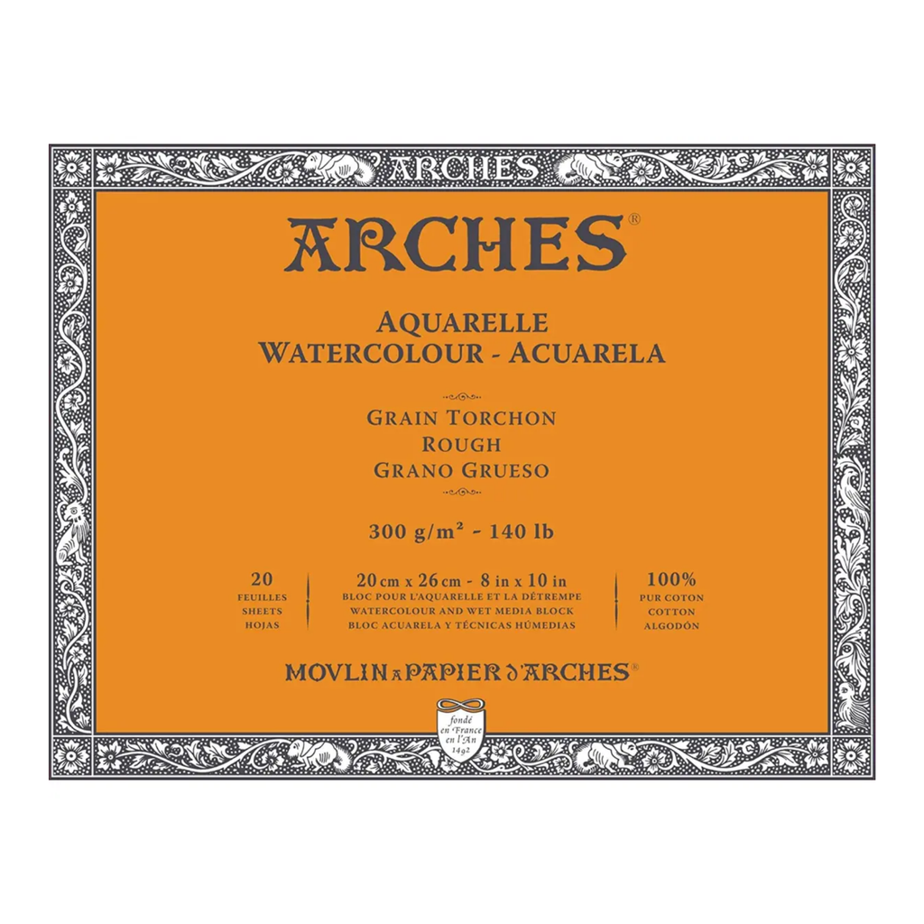 Arches Watercolour Block R 140lb 8"x10"