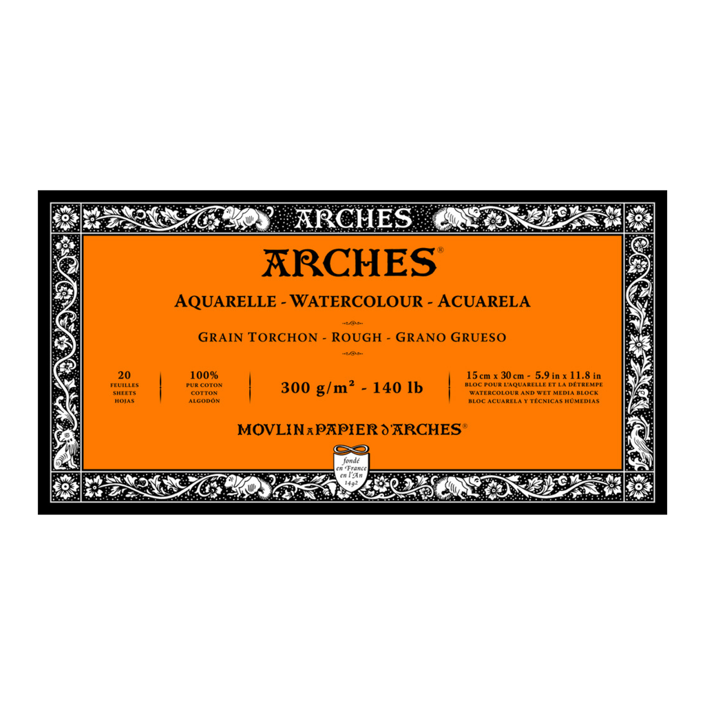 Arches Watercolour Block R 5.9"x11.8" 140lb