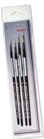 Black Silver Brush Set BS-SH-1