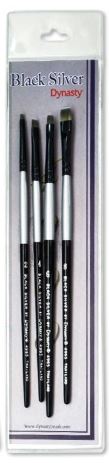Black Silver Brush Set BS-SH-5