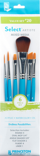 Princeton Brush Select Value Set #20 - 6 Piece Set