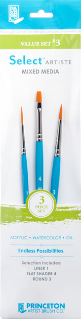 Princeton Brush Select Value Set #3 - 3 Piece Set