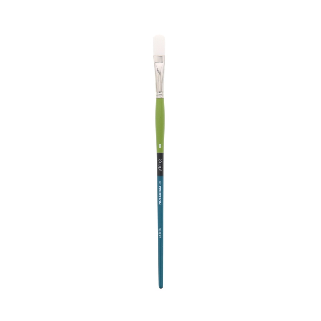 Princeton Brush SNAP White Taklon LH Filbert 8 (9800FB8)