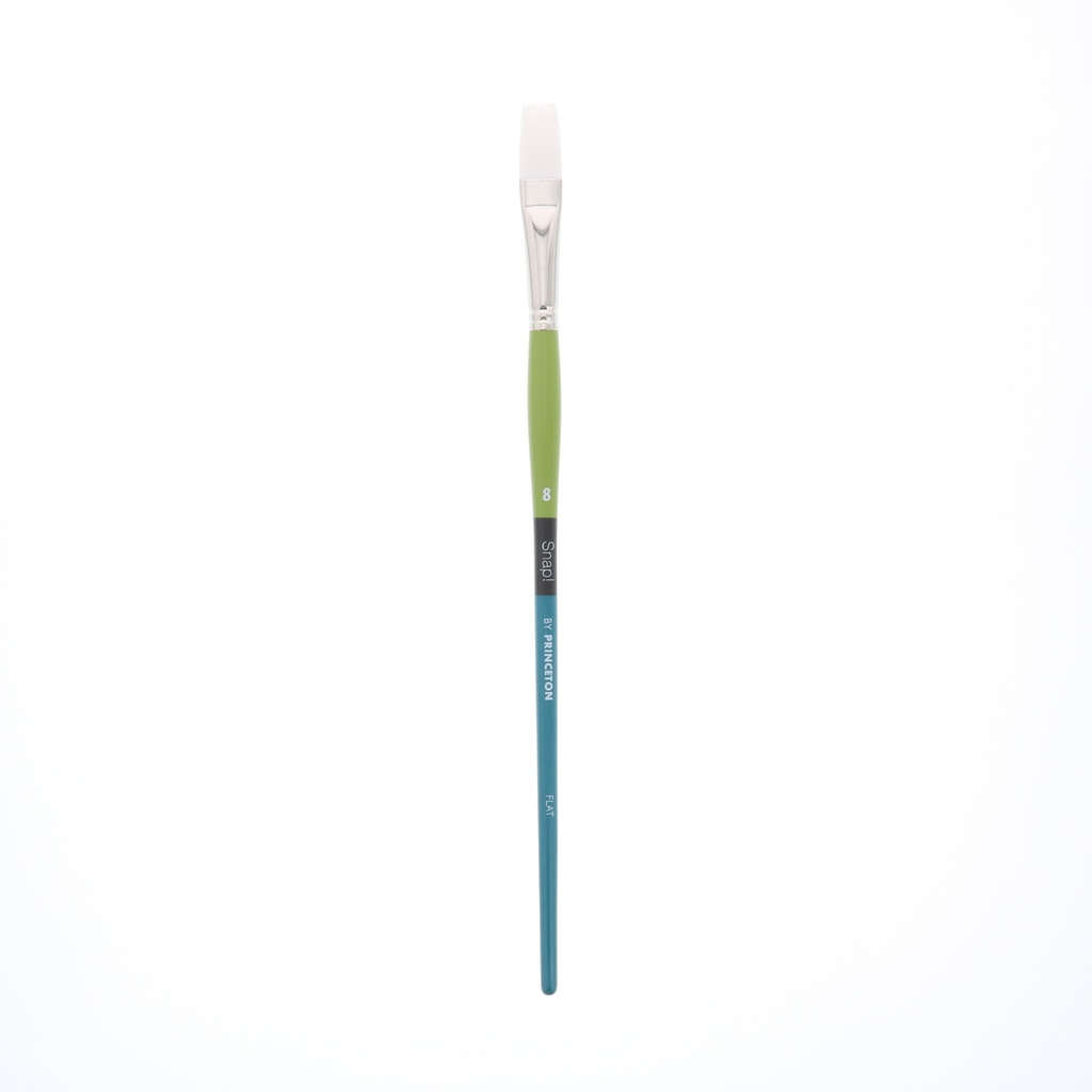 Princeton Brush SNAP White Taklon LH Flat 8 (9800F8)