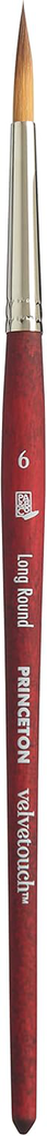 Princeton Brush Velvetouch Long Round 6