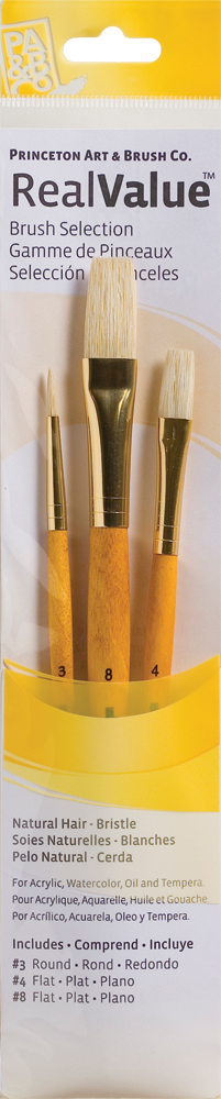 Brush Set 9103 Real Value Series - Bristle Set of 3 brushes