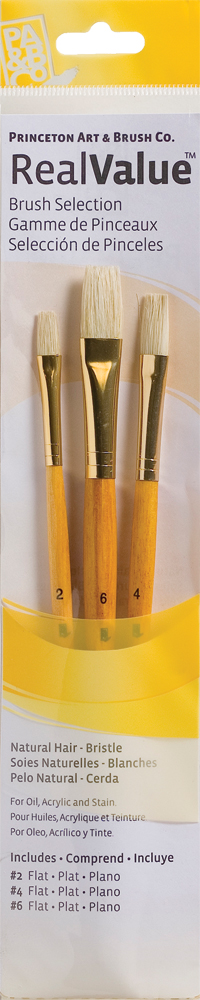 Brush Set 9104 Real Value Series - Bristle Set of 3 brushes