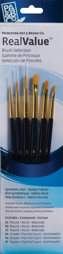 Brush Set 9137 Real Value Series - Golden Taklon Set of 6 brushes