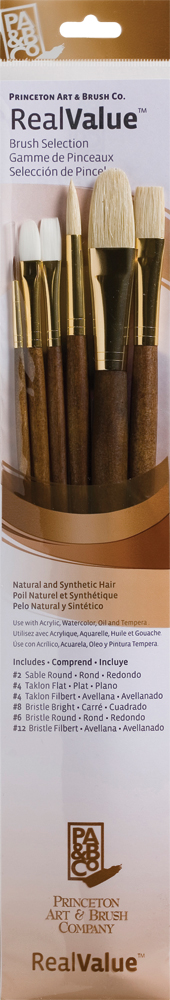 Brush Set 9148 Real Value Series - Sable/Bristle Set of 6 brushes - LH