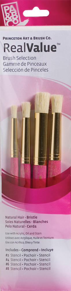 Brush Set 9180 Real Value Series - Bristle Set of 4 brushes