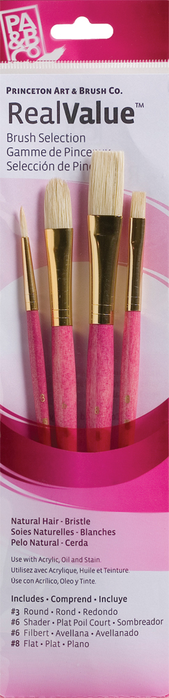 Brush Set 9183 Real Value Series - Bristle Set of 4 brushes