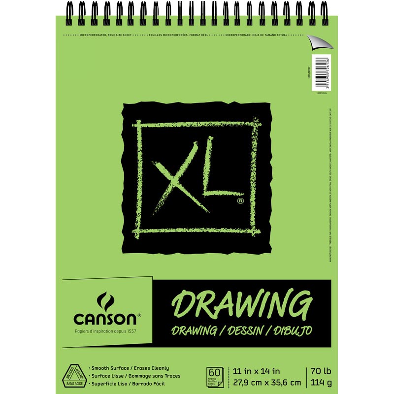 Canson XL Drawing Coil 11x14 70lb