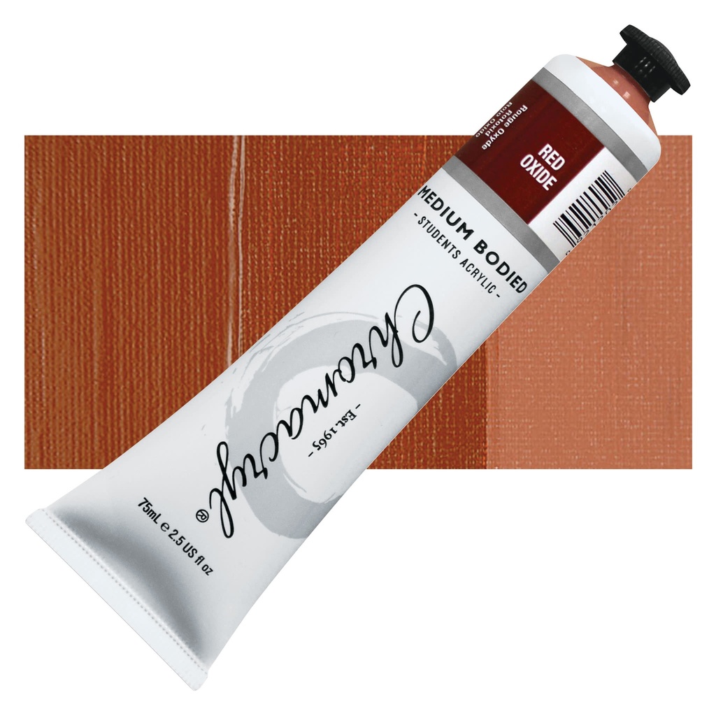 Chromacryl Medium Bodied Student Acrylic 75ml Tube Red Oxide   **ND**