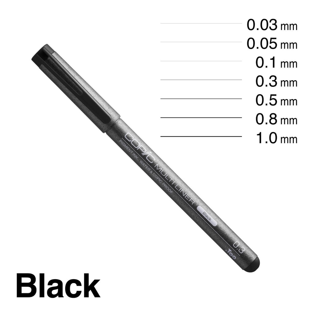 Copic Multiliner Black 0.3 **ND**