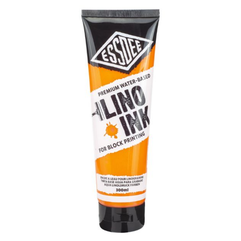 Essdee Block Printing Ink 300ml Fluorescent Orange