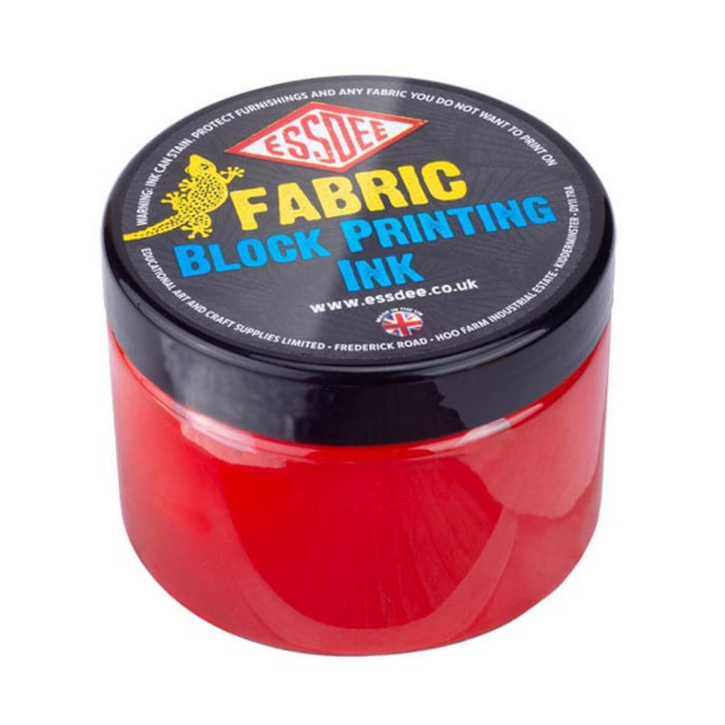 Essdee Block Printing Ink Fabric 150ml Red