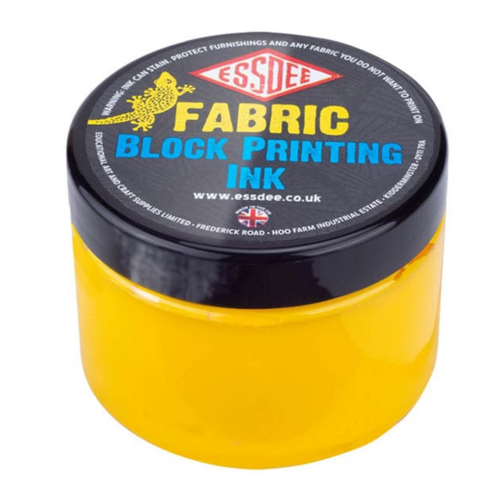 Essdee Block Printing Ink Fabric 150ml Yellow