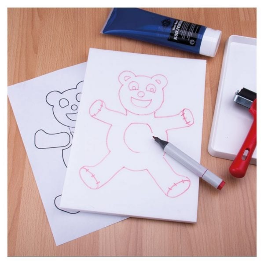 Essdee Print Foam Block Printing Foam Sheets (8" x 11.5") 10 Sheet Pack